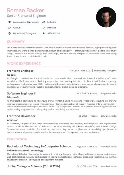 Modern Resume Template