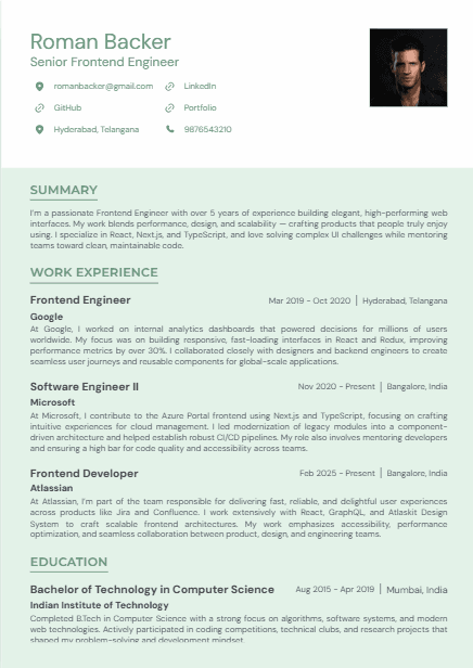 Minimal Resume Template