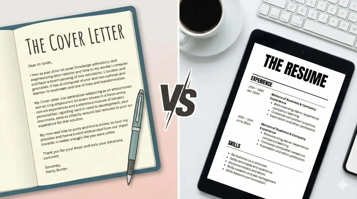 Resume vs Cover Letter: What's the Difference and Why It Matters for Your Job Search