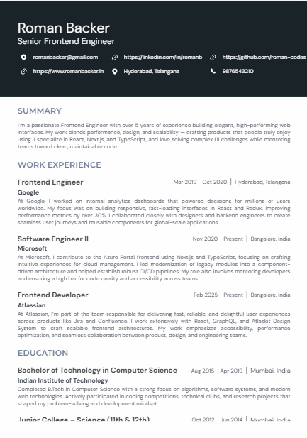 CV Template 3